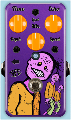 Custom Shop VFE pedal design - graphics by Nigel Honney-Bayes